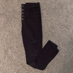Black American Eagle Stretchy Skinny Jeans